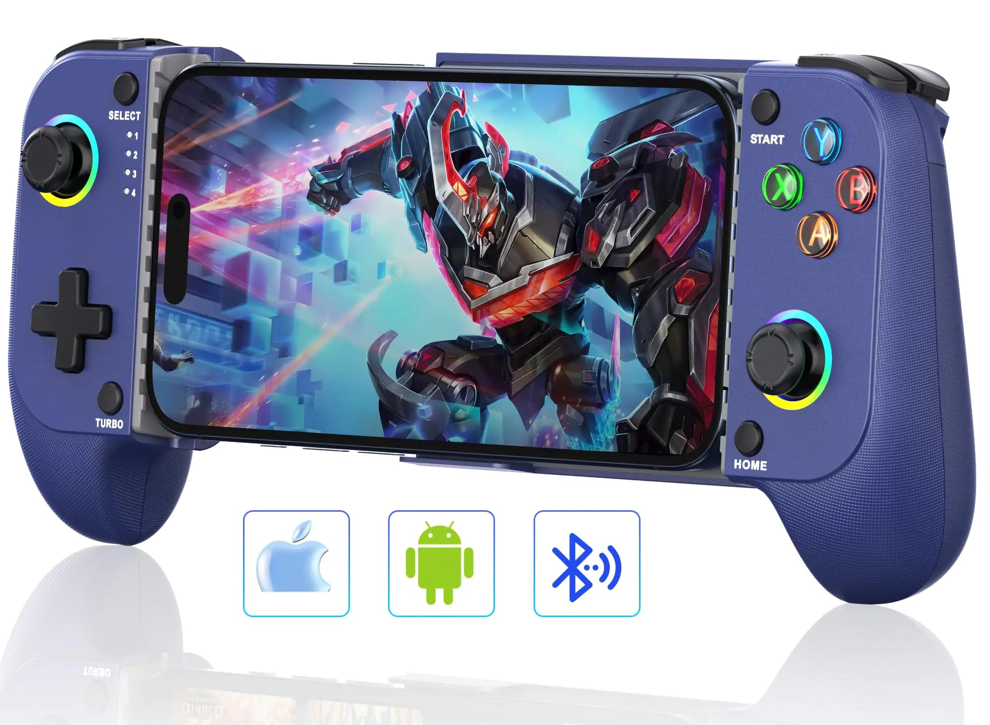 Phone Controller for iphone/Android with Hall Effect JoystickUpgraded Retractable Mobile Gaming Controller with Case SupportRGB iphone Controller for Gaming Support PS Remote PlayXbox Game PassSteam LinkCall of DutyRoblox