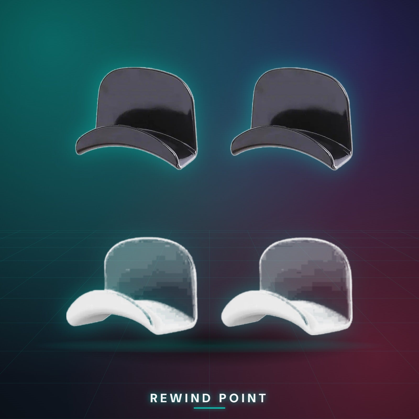 Stick-On Headset Holder 4-Pack - Rewind Point