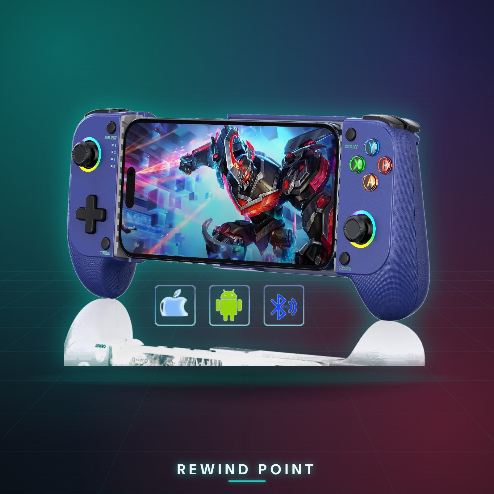 Retractable Mobile Gaming Controller - Rewind Point