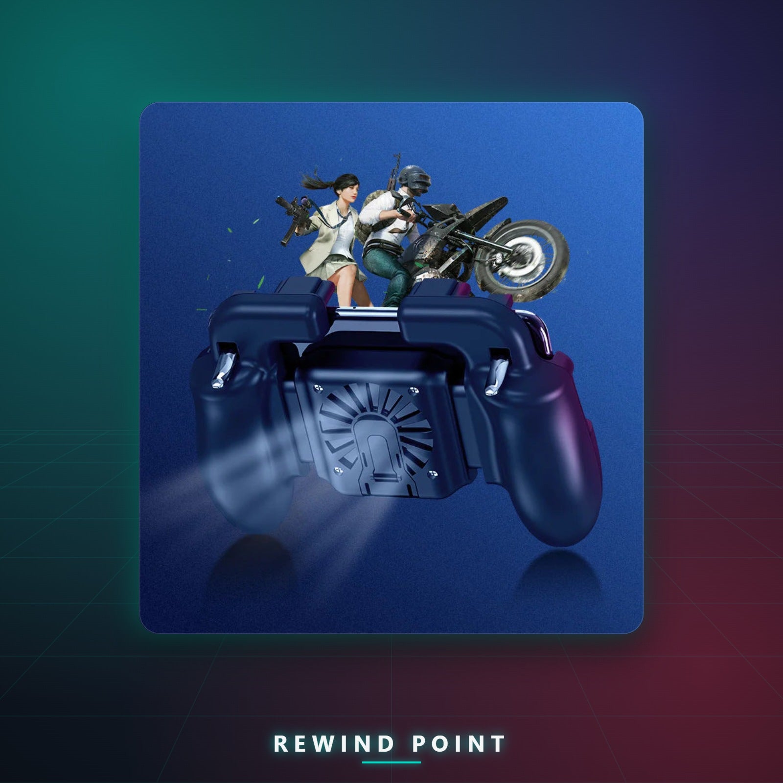 Mobile Gaming Controller with Cooling Fan - Rewind Point
