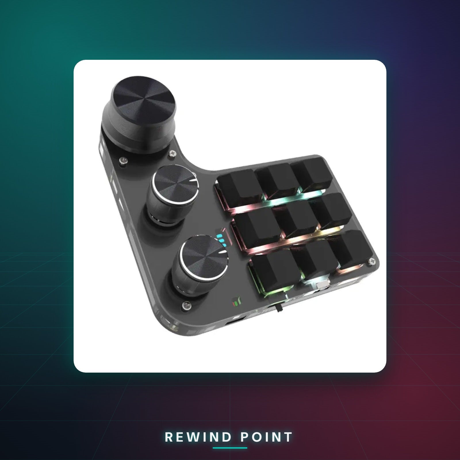 Wireless Shortcut Macro Keyboard - Rewind Point