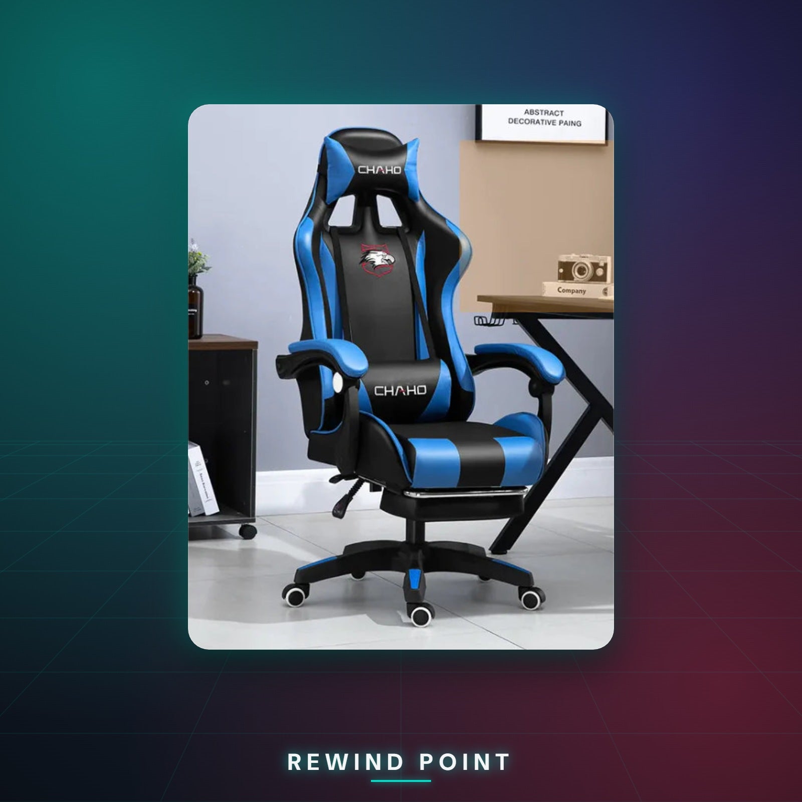 Ergonomic High-Back Gaming Chair - Rewind Point