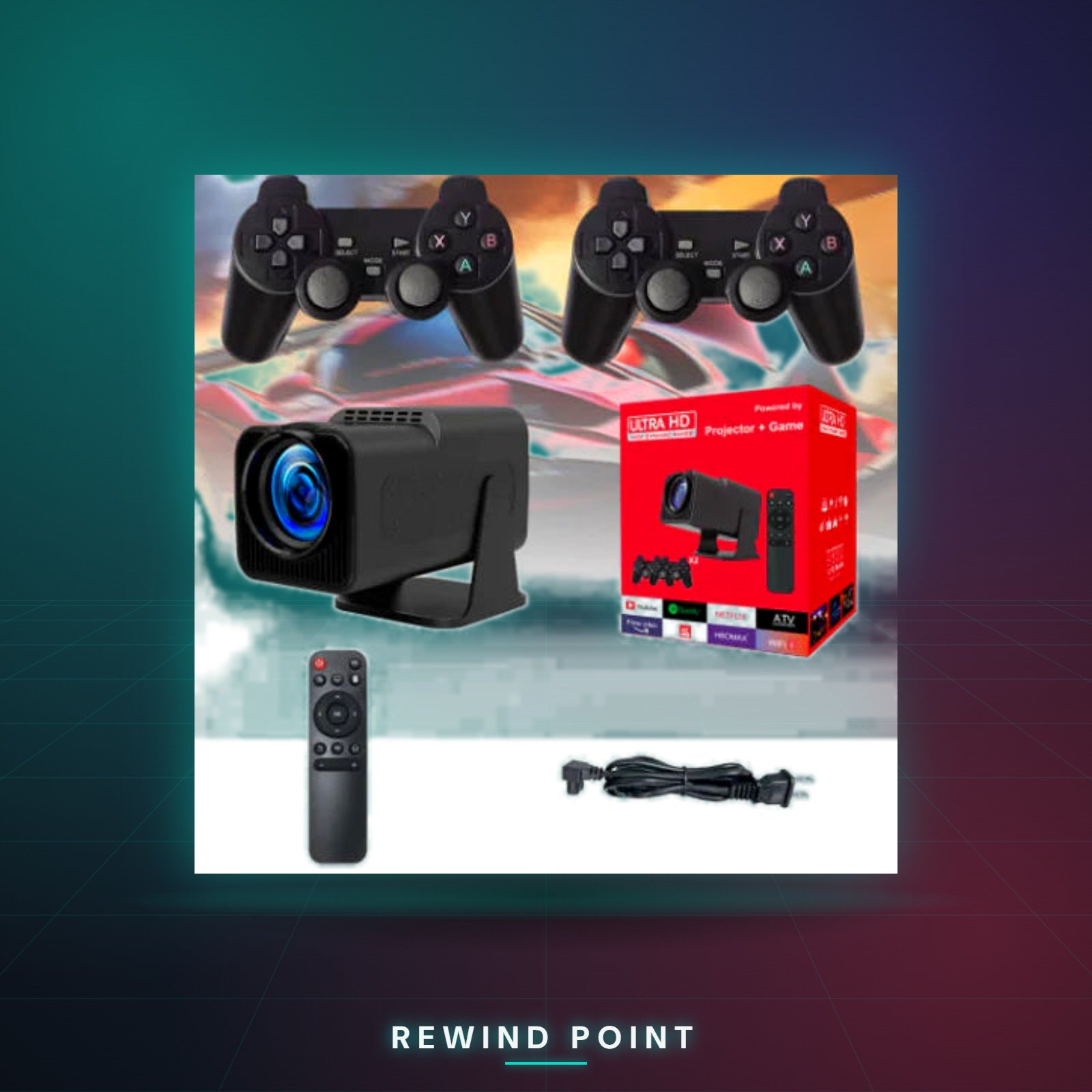Portable Android Game Console Projector - Rewind Point